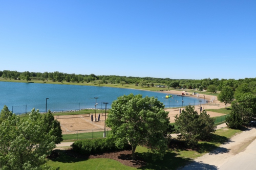Aerial view of Lake Andrea